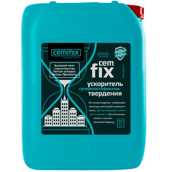 Ускоритель набора прочности "СEMFIX" (1/20/640) 1Л "CEMMIX"