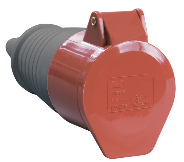 Силовая розетка 32А 3P+PE+N 380B IP44  переносная PSR22-032-5   ССИ-225