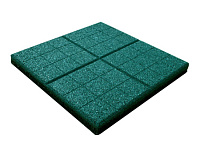 Плитка "сетка" резиновая (350х350х30мм) темно-зеленый (базовый)