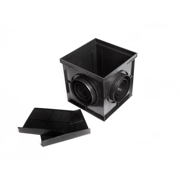 4200 Дождеприемник пластиковый 200х200 с  перегородкой      