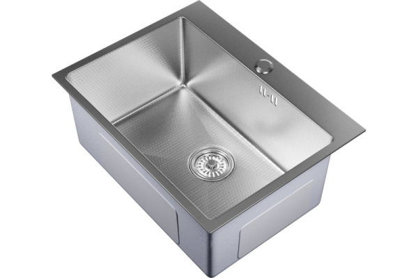 Мойка настольная MixLine PRO 3,0мм 60х45 глубина 22см + сифон САТИН НАНО 552932    