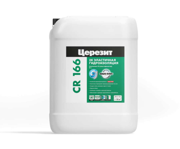 Гидроизоляция эластичная ЦЕРЕЗИТ CR 166/8 8л (компонент В)