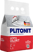 Затирка PLITONIT Colorit между всеми типами плитки (1,5-6 мм) темно-бежевая 2 кг (8)