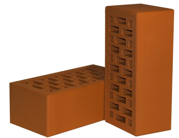 Кирпич 1,4НФ Красный персик 250*120*88 М150_F75  (поштучно)(Новомосковский КЗ) 