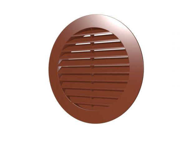 Решетка вент. круглая наруж. 10РКН D130 Террак.  /с фланцем D100  55