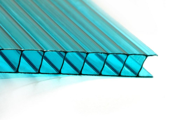 Поликарбонат 12000х2100х10  БИРЮЗА Berolux Юг-ойл- пласт