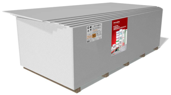 Гипсокартон Даногипс ПГО-УК-2500*1200*9,5 мм 