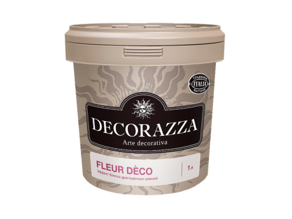 Decorazza Декоративный лак с эффектом блеска драгоценных камней FLEUR DÉCO (ФЛЁР ДЕКО) Diamante  1л