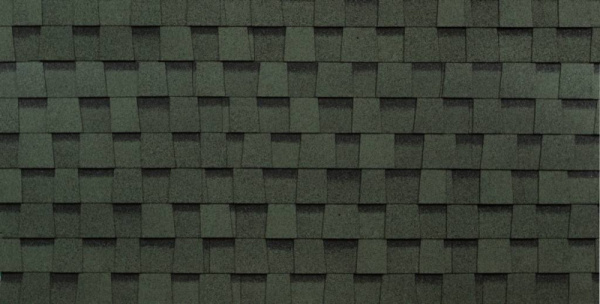 Гибкая черепица ШИНГЛАС ФАЗЕНДА Зеленый (уп 2,6 м.кв )