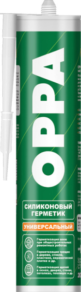 Герметик OPPA U силиконовый универсальный ПРОЗРАЧНЫЙ 260-270мл (24)