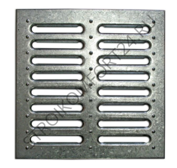 0128 Решетка для дождепримн. 280*280 стальная штампованная (до 1,5 т.)