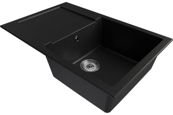 МL-GM31 Мойка с крылом/344 770х500х190мм УЛЬТРА-ЧЕРНАЯ (Z017)