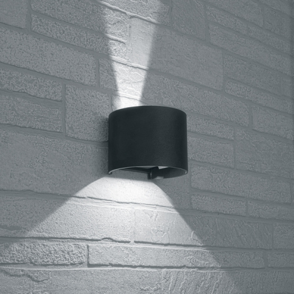 Светильник садовый FERON DH013 2*3W 450Lm 4000K 230V Чёрный  100*115*135  11872