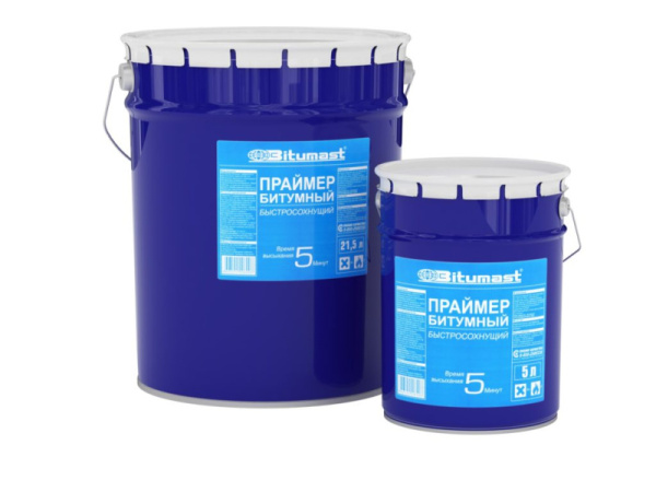 Праймер битумный BITUMAST быстросохнущий  21,5л/17кг.