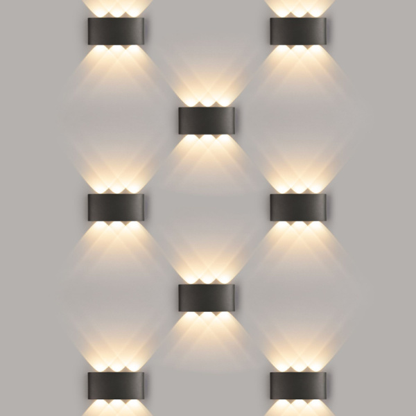 1551 TECHNO LED / Светильник садово-парковый со светодиодами TWINKY TRIO черный	