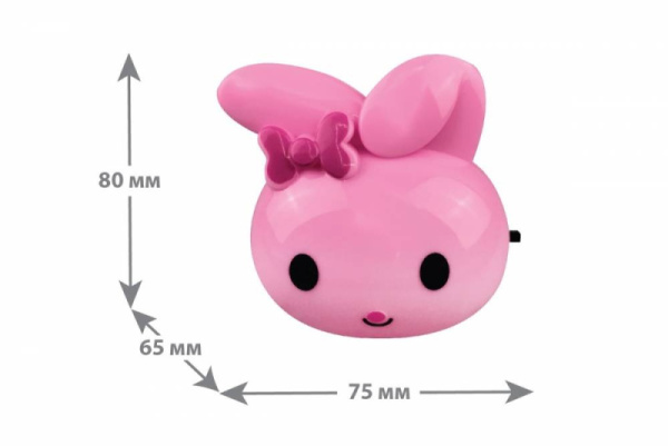 Ночник NL233 Заяц с выкл, 220V Camelion 13808