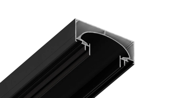 Профиль СТ 52 Черный муар (2м)  (световой тунель)