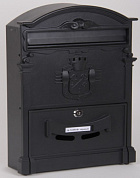 Ящик почтовый К-31091Ф цв. черный
