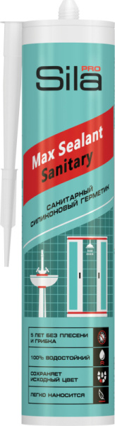 Герметик Sila PRO Max Sealant Санитарный ПРОЗРАЧНЫЙ 280мл (25)