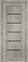 Дверь Schlager Paris, лофт светлый (800мм, ПОС, лакобель черное)