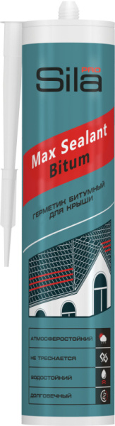 Герметик Sila PRO Max Sealant Bitum битумный для крыши 280мл (12)