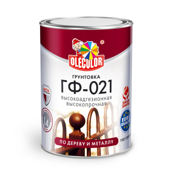 Грунт ГФ-021 серая  (2,2кг) OLECOLOR (6)
