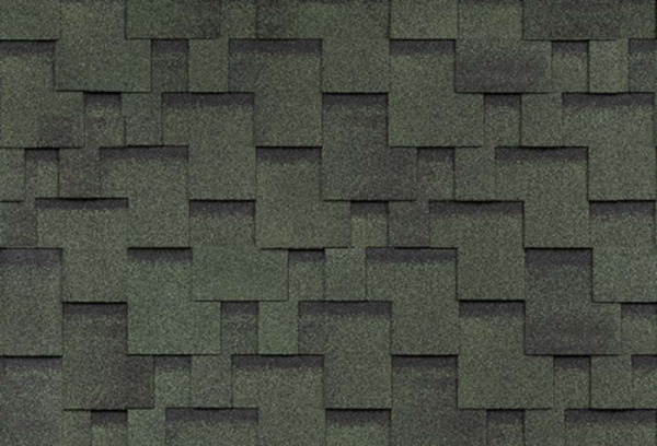 Гибкая черепица ФИНСКАЯ ЧЕРЕПИЦА  АККОРД Зеленый (уп 3,0 м.кв )