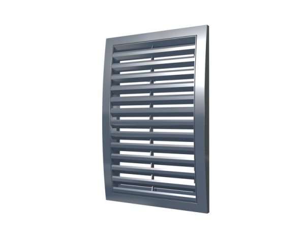 Решетка вент. 1515РРН Серая не регулируемая (наруж)  50