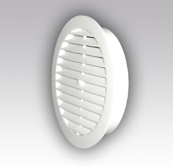 Решетка вент. круглая  ПКР 145/100 без москит/ с фланцем d100 Пл