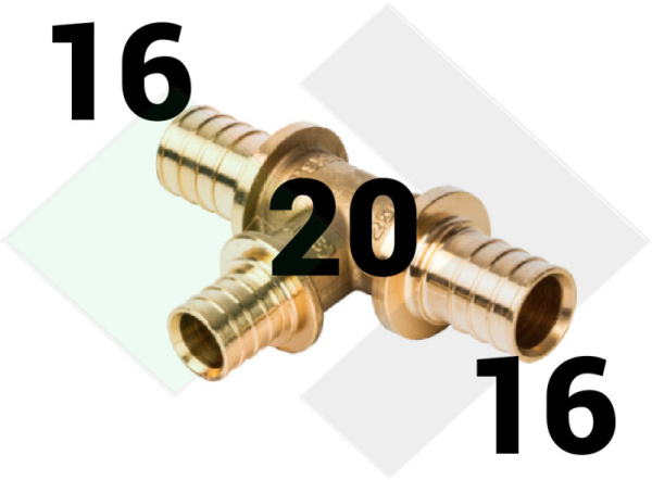 Тройник перех. ЦЦЦ 16*20*16(60) ALT