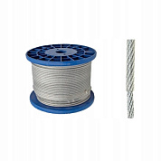 Трос стальной в изоляции DIN3055 PVC 6/8мм (100м)