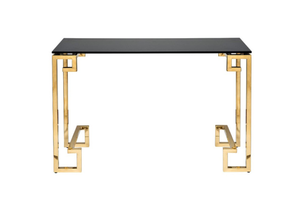 Консоль черное стекло/золото 120*40*78см 13RXC3049-GOLD 