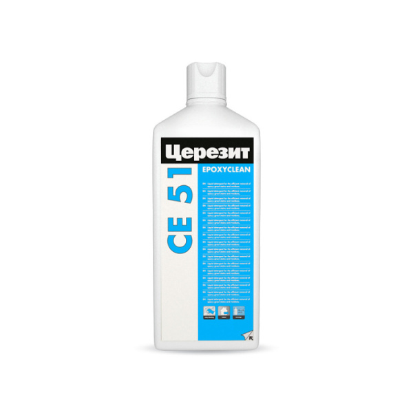 CE 51/1л ЦЕРЕЗИТ Очиститель эпоксидной затирки  EpoxClean 1л