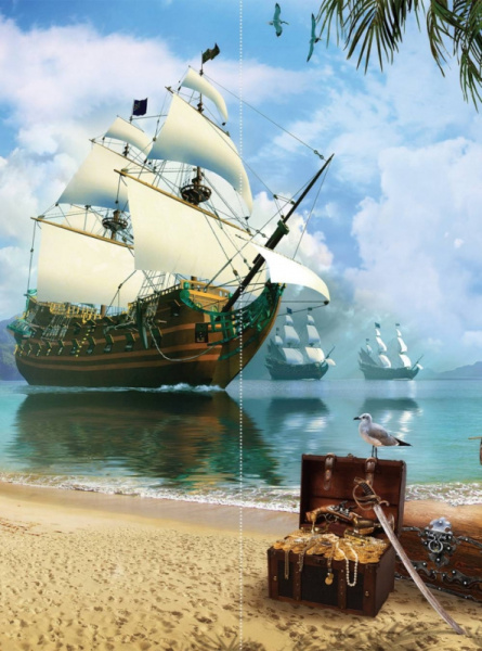 Фотообои MATRIX  Flizzetto Пиратский корабль 2*2,7м /м-22111883