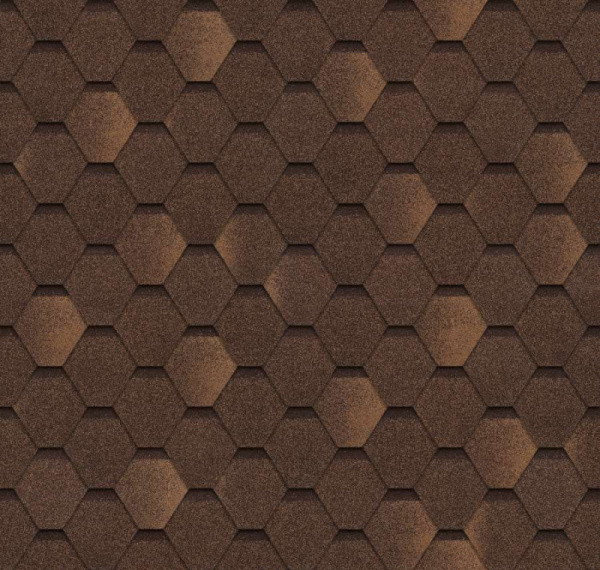 Гибкая черепица ШИНГЛАС САЛЬСА КАКАО  (соната 3м2) 