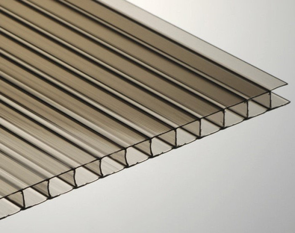 Поликарбонат 12000х2100х10 СЕРЫЙ Berolux Юг-ойл- пласт