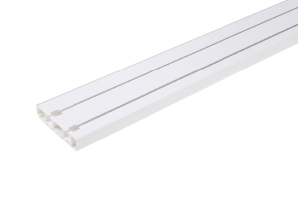 Карниз 2-х рядный ПВХ 3,2м ЛЕ-ГРАНД Белый