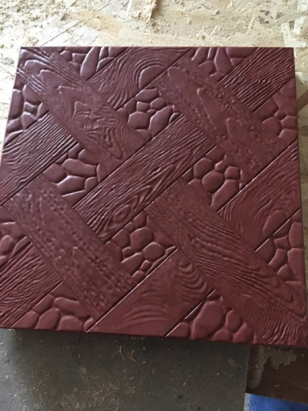 Плитка Галька 300*300*30  графитовый мрамор (11шт/1м2) УЛЬТРАБЕТОН