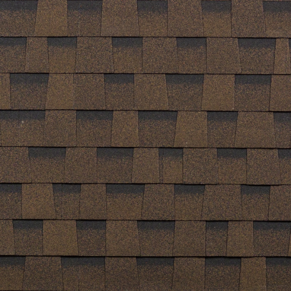 Гибкая черепица ШИНГЛАС КАНТРИ Коричневый (драконий зуб уп 2,6 м.кв) 