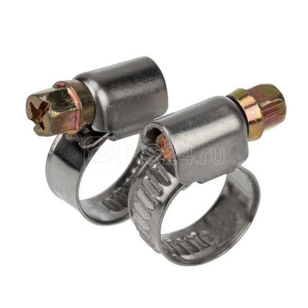 Хомут червячный (120-140) шир.9мм/12 W2 нерж  (25шт)