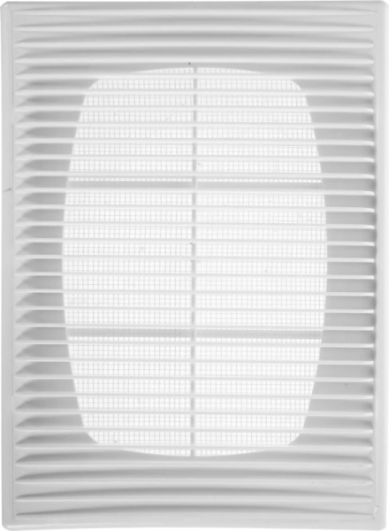 Решетка вент. 1825П прямоточная с рамкой, с москит.  35
