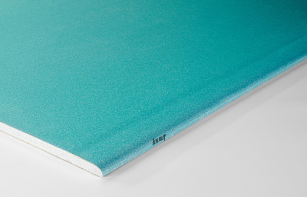 КНАУФ-лист - АКВАМАРИН  ГСП Н1 ПЛУК  2500*1200*12,5 (52)