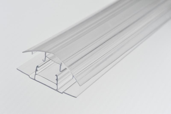 Профиль соединительный разьемный НСР 6-10мм прозрачный 6м Юг-ойл- пласт