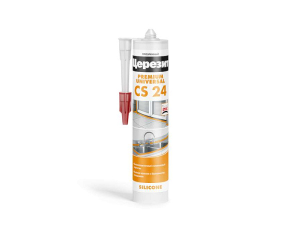 Герметик ЦЕРЕЗИТ CS 24 Универсальный прозрачный 280мл.