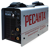 Сварочный аппарат инверторный САИ 220 154-242В, 50Гц, св. ток 10-220А, D5мм Ресанта
