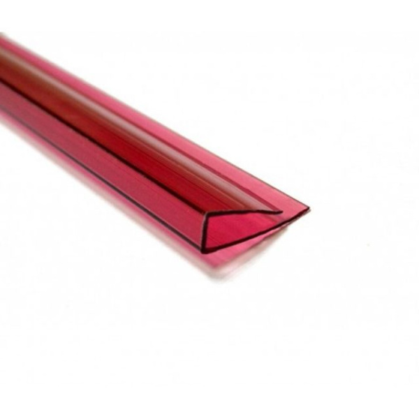 Профиль торцевой П-10мм  2,1м гранат 