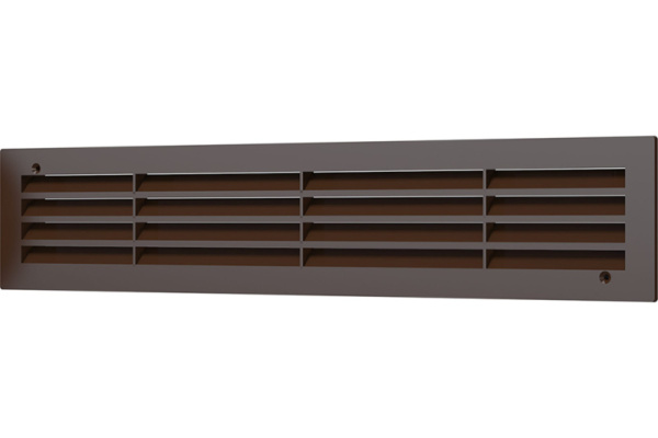 Решетка вент. 4409ДП дверная коричн. без москит.  35