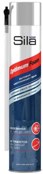 Пена SILA HOME OPTIMUM FOAM бытовая 750 мл/12