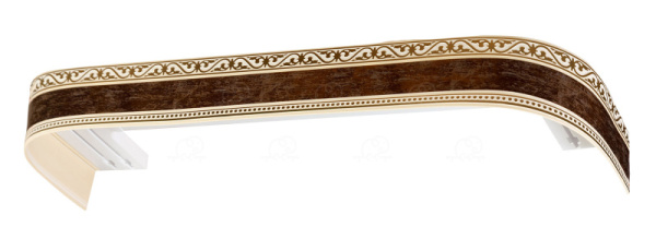 Бленда д/карниза ПВХ 70мм ЛЕ-ГРАНД Монарх Золото Антик (30м/рул) (распродажа)***