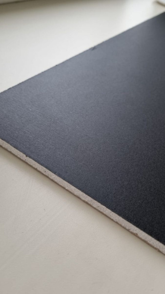 Плита потол. GIPSCOLOR Universal 600х600х8мм ЧЕРНАЯ (уп.3,96 м2/под.190,08 м2) 1уп=19,05кг (под зак)